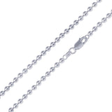 Women's 925 Sterling Silver - 4mm Pelline Chain