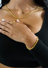 Women's 925 Sterling Silver - Gold 3mm Diamond Cut Rope Chain